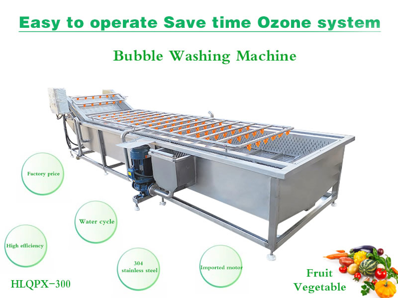 Vegetable Cleaning Machine Fruit Washer Root Vegetable Bubble Washing Machine